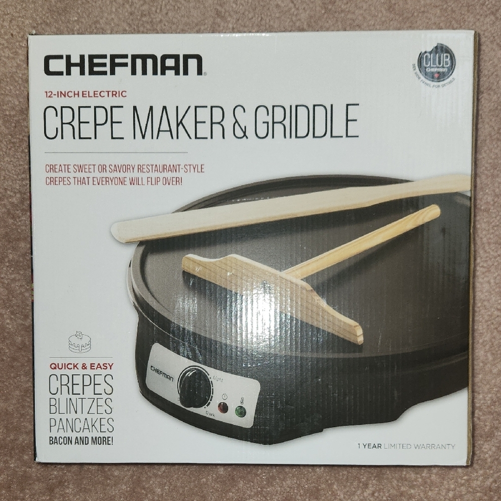 Chefman Crepe Maker & Griddle